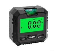 ZWEquipint Inclinómetro transportador digital con base magnética, calibre de ángulo de 0 a 360 °, precisión de ± 0,2 °, pantalla retroiluminada, sujeción y para cero funciones para construcción de