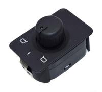 ZWEquipint Interruptor de control de espejo lateral, para A3 8L1 para A6 4B C5 para ALLROAD 1996-2005, reemplaza 4B0959565A, botón de plástico negro