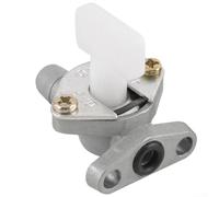 ZWEquipint Interruptor de depósito de combustible Válvula de llave de gasolina para moto de cross y ATV de 49 cc, construcción de metal, reemplazo directo (blanco)