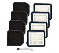ZWEquipint Juego de filtros de repuesto para AEG ASKW1 QX6 QX7 QX8-2 accesorios de aspiradora, motor lavable y filtros de aspiradora sanitarios, 4 juegos para mantenimiento más limpio