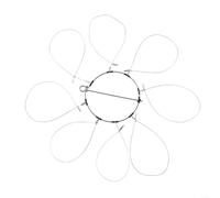 ZWEquipint Juego de herramientas de acero inoxidable para cangrejo con 68 anillos para una trampa de pesca eficiente, alambre reutilizable para camarones y cangrejos para ríos y playas fangosas (8)