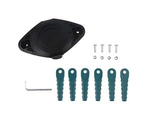 ZWEquipint Kit de carrete de cortacésped para Bosch 18-260 Grasscut 18/26/260, soporte de cabeza de césped de nailon con 6 cuchillas y 4 tornillos, pieza de repuesto F016800570