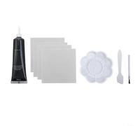 ZWEquipint Kit de crema para asientos de coche, sofás, muebles, 50 ml, restaurador, pega, reparador, arañazos, grietas, quemaduras, color blanco y negro, juego de renovación (negro, 50 ml)