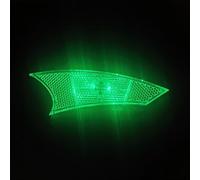 ZWEquipint Luces LED recargables para radios de bicicleta con sensor inteligente para bicicleta de montaña, carga USB, tiempo de funcionamiento de 20 horas, decoración de plástico ligero (verde)