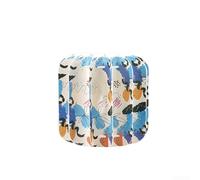 ZWEquipint Pantalla de lámpara de camping PP difusor de luz para linternas al aire libre, cubierta portátil ligera e impermeable, estilo columna, melón de invierno, azul, 115 x 120 mm (B)