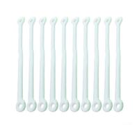 ZWEquipint Paquete de 10 amortiguadores de raqueta de tenis de silicona que reducen la vibración para un mayor control y comodidad, diseño ligero en varios colores (blanco)