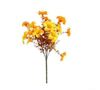 ZWEquipint Paquete de 12 campanas artificiales de seda de 13.77 pulgadas para porche, patio, jardín, decoración de vino, rojo, amarillo, naranja (amarillo)