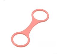 ZWEquipint Paquete de 3 hebillas de anillo de silicona en forma de 8 para máscara de esnórquel y tubo de respiración, conector de soporte seguro para buceo, natación, deportes acuáticos, negro (rosa)