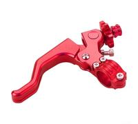 ZWEquipint Para CNC forjado aleación de aluminio 18Mm palanca de embrague para motocicleta, moto de cross y manillar de bicicleta eléctrica con control de agarre (rojo)