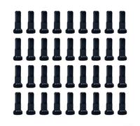 ZWEquipint Pezones de radios de aluminio de 14 mm para radios de bicicleta de carretera de 14 G, paquete de 36, para radios de 2 mm de diámetro, componentes ligeros de rueda de bicicleta (negro)