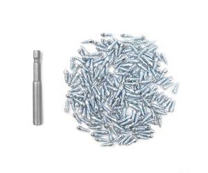 ZWEquipint Picos de nieve de acero para neumáticos de 4 x 9 mm/4 x 12 mm, clavos antideslizantes para scooter, bicicleta, motocicleta, pernos de rueda para tracción de hielo y nieve, paquete de 100