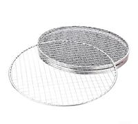 ZWEquipint Racks redondos de alambre de hierro para barbacoa, juego de 5 piezas, resistentes a altas temperaturas, inoxidables, espacio de rejilla de 11 mm, opciones de diámetro de 25/28/33 cm, uso en