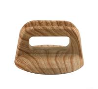 ZWEquipint Repuesto de perilla de tapa de baquelita resistente al calor, mango ergonómico para tapas de vidrio y metal, negro con tornillo, 7 x 7 x 4 cm (grano claro)