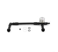 ZWEquipint Riel de combustible de nailon de doble alimentación AN6 para carburador 4150, para línea de combustible de doble bomba con diseño trenzado, kit negro ligero de 30,5 cm (manómetro)