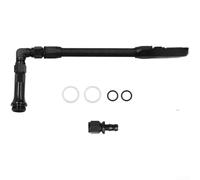 ZWEquipint Riel de combustible de nailon de doble alimentación AN6 para carburador 4150, para línea de combustible de doble bomba con diseño trenzado, kit negro ligero de 30,5 cm (A)