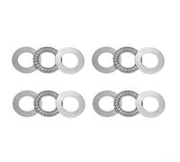 ZWEquipint Rodamientos de rodillos axiales de aguja AXK2035 20x35x2m m con las lavadoras AS2035, acero endurecido para la carga axial pesada, rigidez compacta, usos industriales versátiles