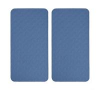 ZWEquipint Rodillera antideslizante para yoga y pilates, almohadillas protectoras TPE con diseño de espalda corrugada, reutilizable y lavable, 34 x 17 x 0,8 cm (paquete de 2) (azul)