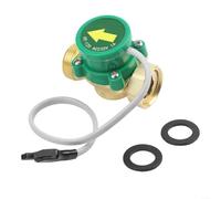 ZWEquipint Sensor de interruptor de flujo de agua HT120, control automático de bomba de 220 V 1 A para agua, aceite, gas, -20 a 85 °C, 0,8 MPa, rosca G3/4, cuerpo de cobre