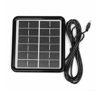 ZWEquipint Sistema de carga fotovoltaica portátil con panel solar de silicona de 6 V y 2 W con estabilizador de voltaje para exteriores, camping, viajes y fuente de alimentación