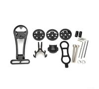 ZWEquipint Soporte de aleación de aluminio para bicicleta, soporte GPS de ángulo ajustable para Garmin para Bryton para WAHOO para CATEYE, ajuste seguro ligero con adaptadores y tornillos incluidos
