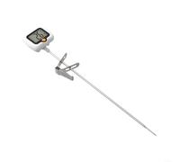 ZWEquipint Termómetro digital para caramelos con clip para olla, sonda de acero inoxidable, giratorio 180 grados, termómetro electrónico de alimentos de -50 a 300 grados para freír aceite y hornear