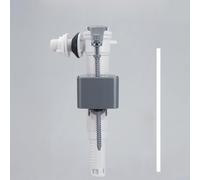 ZWEquipint Válvula inteligente de entrada de inodoro de 1/2 pulgada con diseño giratorio de 180°, controlador de nivel de agua ABS para llenado de tanques, lado inferior intercambiable multiusos