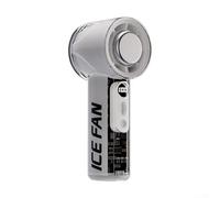 ZWEquipint Ventilador de refrigeración de mano de 100 velocidades con compresor de hielo, turbofán de 3000 mAh para flujo de aire de huracán, silencioso recargable por USB para mini ventilador con