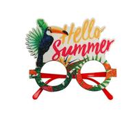 Zwfjcmsa 1 gafas hawaianas de verano, decoración temática tropical, como se muestra, fieltro + de plástico para fotos de árbol de , J