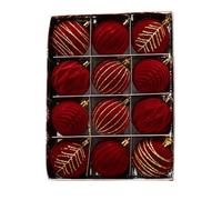 Zwfjcmsa 12 bolas de Navidad de 6 cm, adornos para árbol de Navidad, decoración de árbol de Navidad, bola colgante A