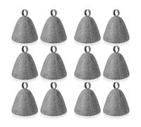 Zwfjcmsa 12 gorros de sauna, de fieltro, protección absorbente, para sauna, ducha, baño o sala de vapor, 12 unidades