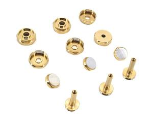 Zwfjcmsa 12 piezas de botón pequeño para trompeta con hebilla de pistón de latón portátil para trompeta musical, piezas de repuesto