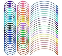 Zwfjcmsa 120 llaveros de alambre con de tornillo, 15,2 cm para senderismo al aire libre (12 colores)