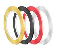 Zwfjcmsa 4 rollos de líneas de cinta de borrado en seco, 1/8 pulgadas x 220 pies, cinta adhesiva para pizarras blancas