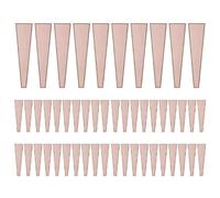 Zwfjcmsa 50 bolsas de plástico para envolver flores con mangas de rosas individuales para el día de San Valentín, color rosa