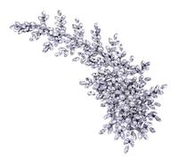 Zwfjcmsa Accesorios de lujo para el cabello de boda, tocado de novia para mujer, peinetas de boda, tocado de novia, A