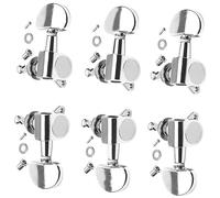 Zwfjcmsa Accesorios para guitarra de baquelita de aleación semicírculo, totalmente cerrado, botón de cuerda, accesorios