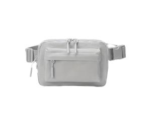 Zwfjcmsa Bolsa de nailon impermeable para correr, bolsa de deporte al aire libre, versátil para guardar artículos esenciales durante los entrenamientos D, gris