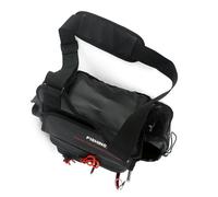Zwfjcmsa Bolsa de señuelo impermeable para aparejos de pesca, para camping, pesca al aire libre, bolsa de equipaje, Black