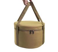 Zwfjcmsa Bolsa de vajilla simple para acampar al aire libre, bolsa de almacenamiento de cable de alimentación, bolsa de almacenamiento de gran capacidad, bolsa de camping B, Khaki