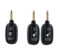 Zwfjcmsa de guitarra inalámbrico UHF Audio Transmisor inalámbrico Receptor para guitarra acústica, bajo, violín teclado