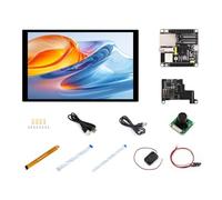 Zwfjcmsa ESP32-P4-NANO - Placa de desarrollo + pantalla de 10.1 pulgadas, kit completo de doble núcleo RISC-V WiFi6 Bluetooth5/BLE RJ45 100M Puerto Ethernet