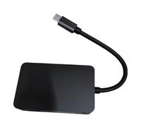 Zwfjcmsa Estación de acoplamiento 7 en 1 tipo C USB Hub a HDTV 4K adaptador con 3 puertos USB para laptop, hogar, oficina, entretenimiento