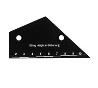 Zwfjcmsa Herramienta de nivelación de trastes, guitarra, bajo, cuello, diapasón, regla de medición, herramienta de nivelación de trastes de guitarra
