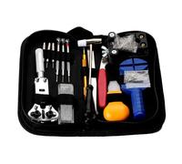 Zwfjcmsa Herramienta de reparación de relojes, kit de reparación de relojes, juego de herramientas de 147 piezas, abridor de correa de reloj, combinación de reparación de relojes, fácil de instalar,