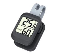 Zwfjcmsa Humidificador de guitarra con termómetro higrómetro para guitarra humidificador anti-secado, accesorios de repuesto para guitarra, color negro