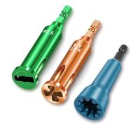 Zwfjcmsa Juego de pelacables , construcción de metal con pelacables de 3 y 5 vías, portabrocas de 1/4 pulgadas para taladros eléctricos