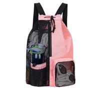 Zwfjcmsa Mochila de con cordón para natación, gimnasio, piscina, equipo de entrenamiento y deportes, color rosa