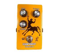 Zwfjcmsa Pedal Overdrive de efecto de guitarra Knight con ganancia, volumen y botón Freble, pedal de efecto de conducción de caballo, pedal de guitarra