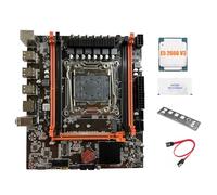 Zwfjcmsa Placa base X99E + CPU E5 2666 V3 + grasa térmica compatible con 4 DDR4 RECC RAM Gigabit LAN Card PCIEX16 NVMe Desktop Motherboard