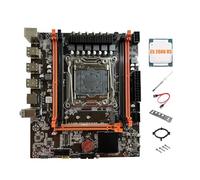 Zwfjcmsa Placa base X99E + CPU E5 2666 V3 + grasa térmica PCIEX16 NVMe Gigabit LAN Card Support 4XDDR4 RECC RAM Desktop Motherboard